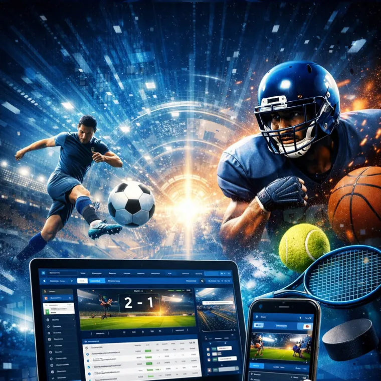 Person choosing from various online casino games